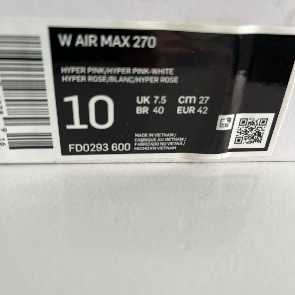 🔥 NIKE | 10 | W Air Max 270 (HYPER PINK) - Picture 4 of 16